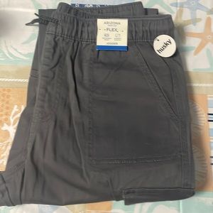 Charcoal colored cargo Jogger pants for boys